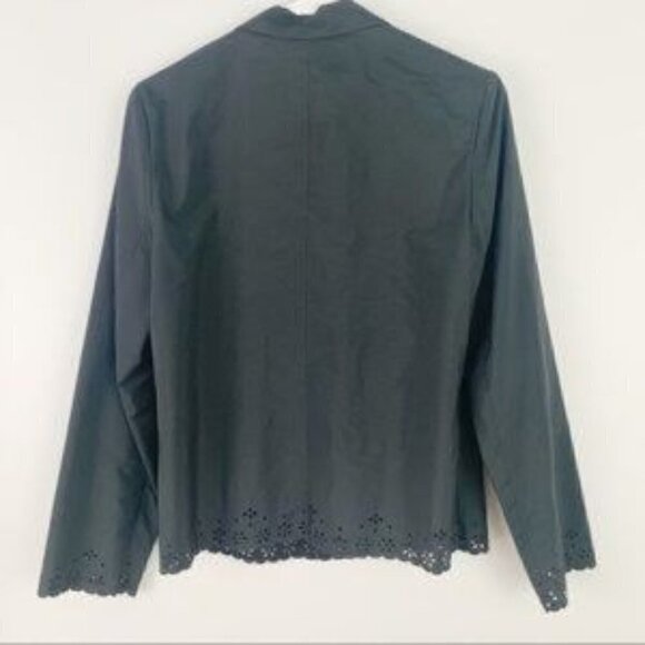 Paule Ka jacket black laser cut magnetic closure lightweight size 6 - Picture 3 of 8